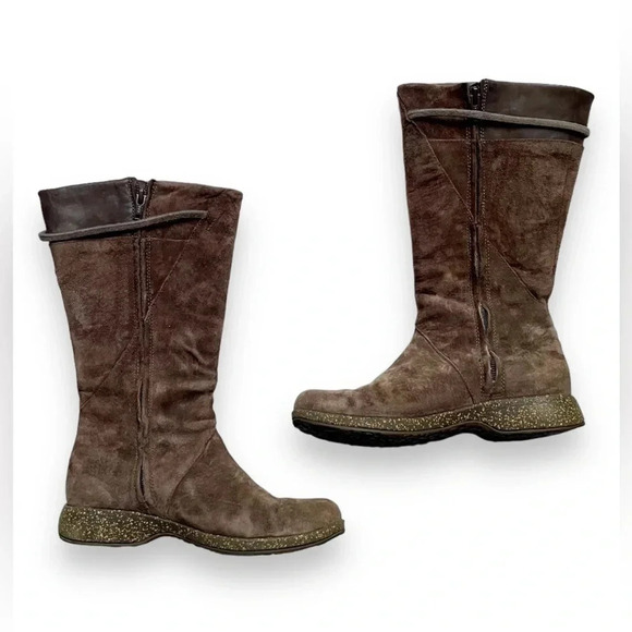 Teva Montecito Suede Leather Side Zip Mid-Calf Boots - Picture 2 of 5